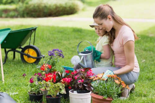 Beautifully maintained garden with diverse plants